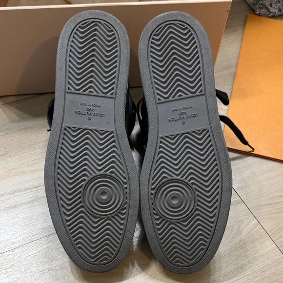 Louis Vuitton Black and Gray High-Top Sneakers - Picture 12 of 12